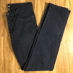 Men’s H&M Dark Navy Skinny Jeans Chinos Size 29